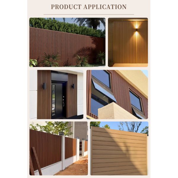 Outdoor Waterproof WPC Wall Cladding Decorative Exterior Cladding Panel for Wall Cladding Outdoor WPC Wall Panel