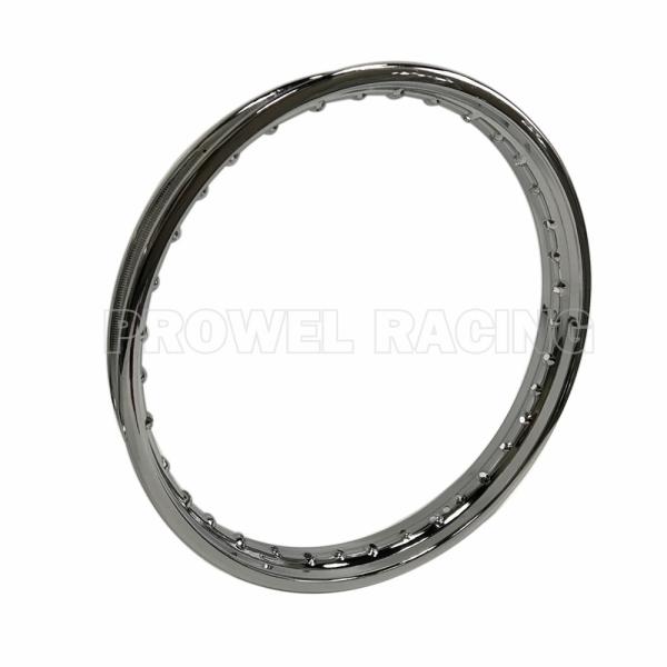 1.60x18 Stainless Steel Motorcycle Spoke Wheel Rim In Silver