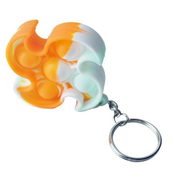 Windmill Children'S Educational Toy Stress Relief Keychain Bubble Pop Fidget Toy