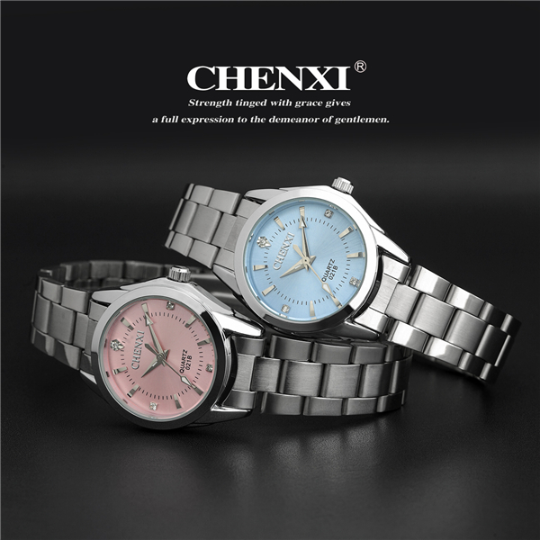 CHENXI Custom Logo Watches Man Pink Blue Fashion Winner Sport Watch Unisex Branding Watch