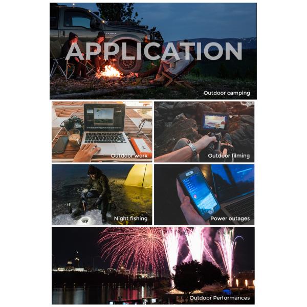 2Kw Lifepo4 Portable Power Station Solar Generator Emergency Battery