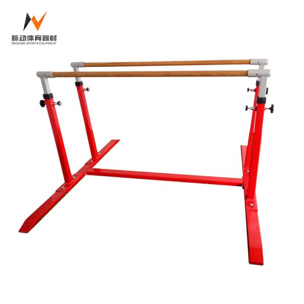 Wooden Outdoor Fitness Gymnastics Parallel Bars in 180*166*80-160cm Size for Training