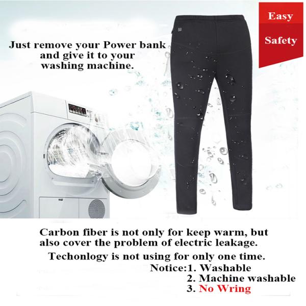 Winter Direct Current Heated Thermal Pants USB Charging Cotton High Waist