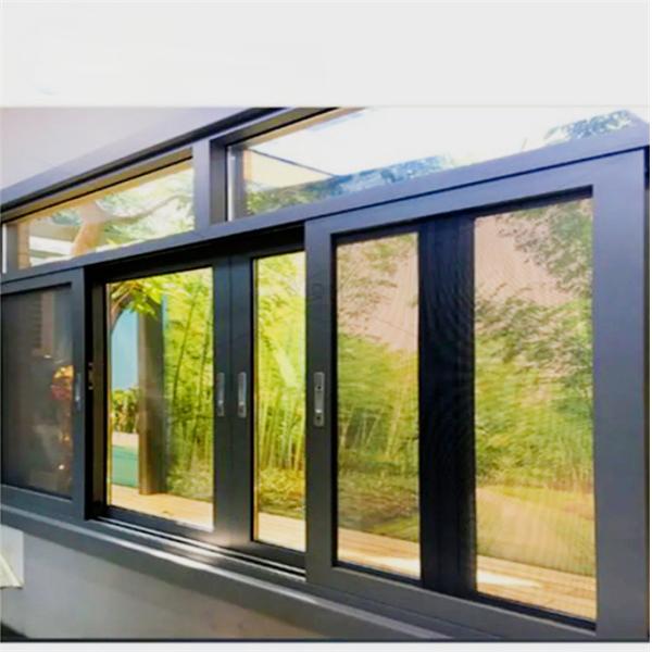 Aluminum Alloy Frame Material Customized Soundproof Tempering Glass Sliding Windows