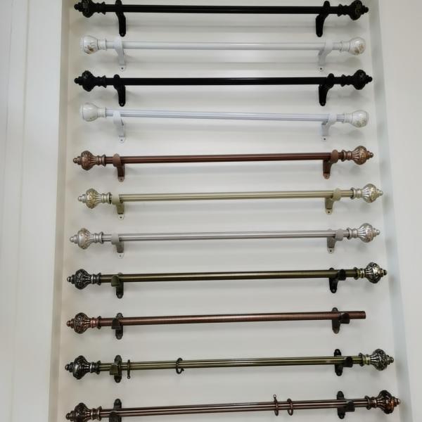0.3mm 6.3 Metres Wrought Iron Metal Pipe Curtain Rod