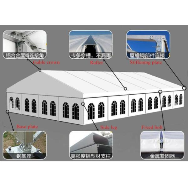 Heart Shape 30x70m Clear Frame Tent For Concert Banquet