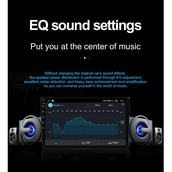 10.1" 2 Din Android Car Stereo Radio with Carplay Android Auto GPS Wifi BT FM RDS Hifi Audio For Universal Car Fitment