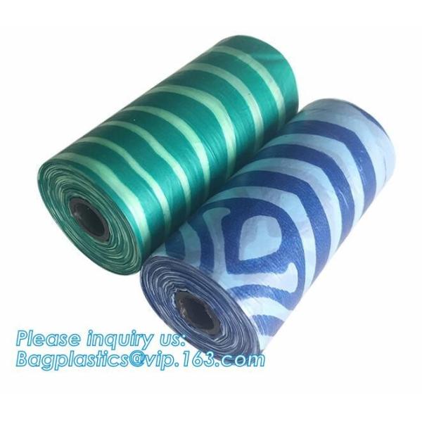 Nappy Baby Disposable Diaper Sacks, Degradable scented disposable baby diaper sack, green tie handle baby diaper sack