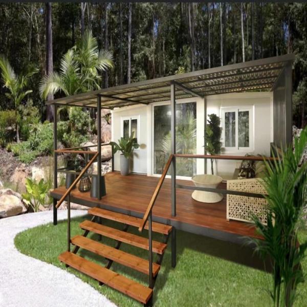 Steel Door Wooden Hotel Shop Folding Expandable Prefabricated Container Casa Homes House