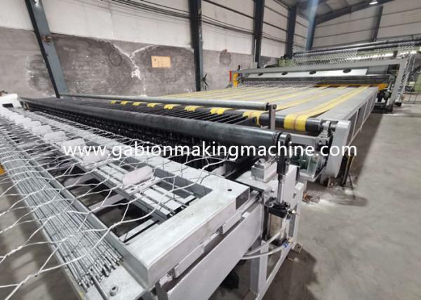 Quality PLC Control System Automatic Wrapped Edge Gabion Machine Edge Wrapping Machine Double Twist for sale