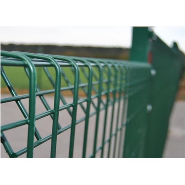 Quality 6ft BRC PVC Coated Wire Mesh Fence Black for sale