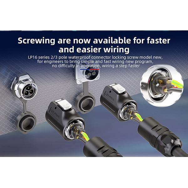 Cnlinko LP 20 2 Pin Plastic Aviation Connectors Wiring Screw Circular Waterproof 2 Pin Male Female Connector Led Connector