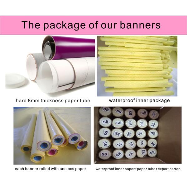 package of our banner 440 G Matte Vinyl Banners with Grommets