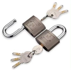 Buy cheap Indoor Brass Imitation Copper Padlock 50mm Long Shackle from wholesalers