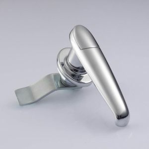 Chrome Plating Silver Push Pull Cabinet Latch 105x13.8mm