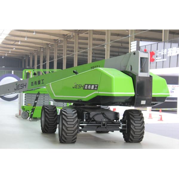 Telescopic boom lift with working height 29m with diesel engine on ariel work platform