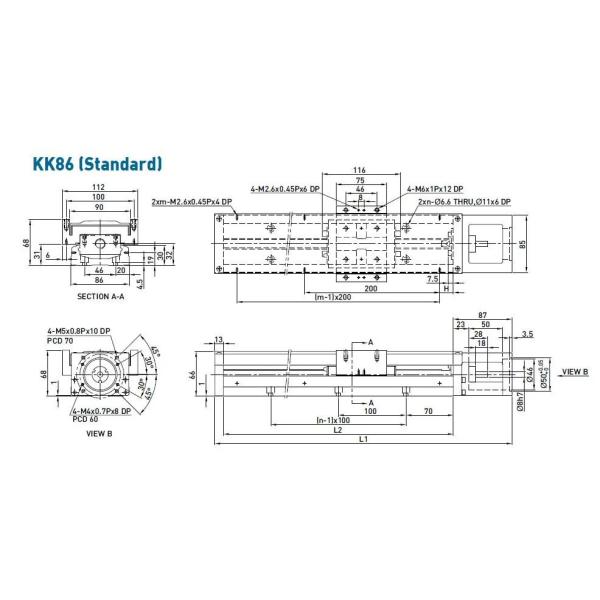 Linear Slider Module Ball Screw Linear Guide Sliding KK Module for CNC Machine