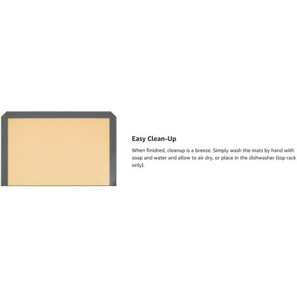 FBT010602 for wholesales pack of 2 oven baking non-stick silicone mat