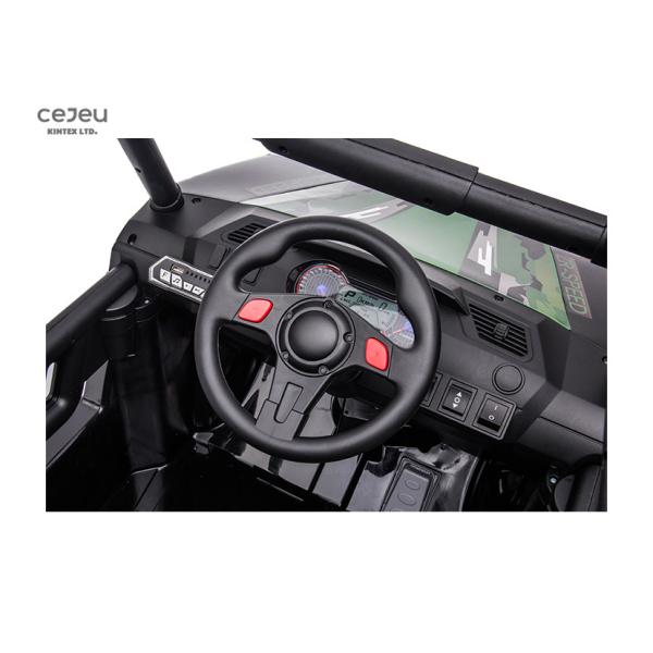 Pink Kids Electric UTV Dual Drive Kid Size Music And Horn Sound