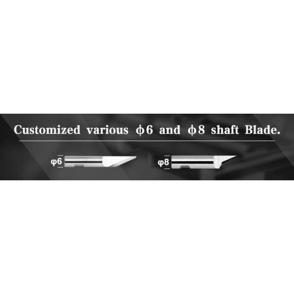 Dia 6mm 8mm Tungsten Carbide Shaft Blade Customized For Kongsberg Esko Cutter