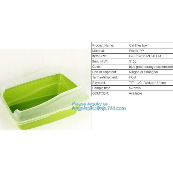 Luxury Cat Toilet Box Cat Litter Portable Freestyle Cat Toilet, Travel scoop