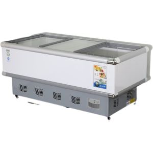 Cheap Double Door Chicken Meat Display Chiller Air Cooling wholesale