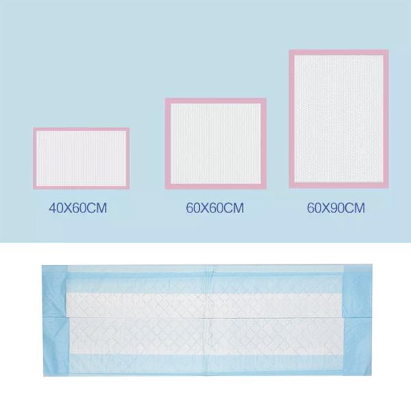 GMP Non Woven Topsheet Disposable Waterproof Bed Pads For Urinary Incontinence