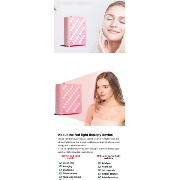 Aluminium Alloy Full Body Red Light Box Therapy Panel At Home 300W