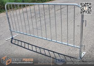 Cheap Steel Crowd Control & Pedestrian Barriers with steel flat feet | 1.1X2.2m | AS4687-2007 wholesale