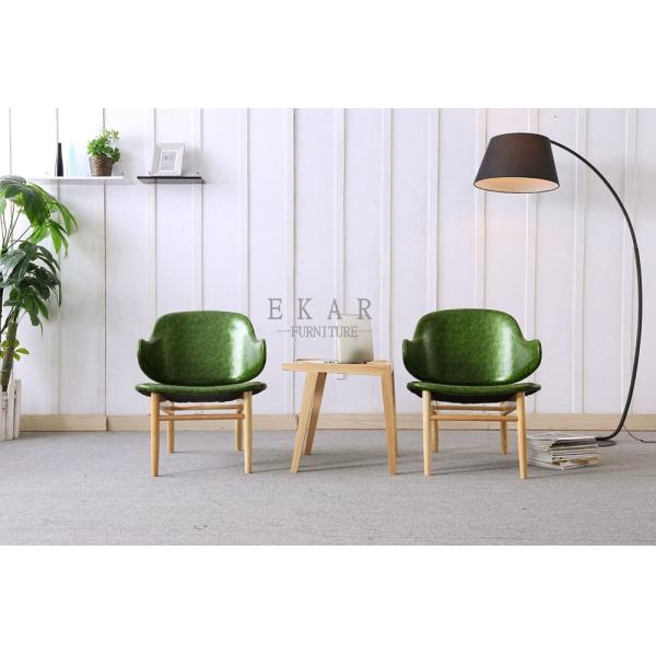 Green Leather Living Room Furniture Relax Chair