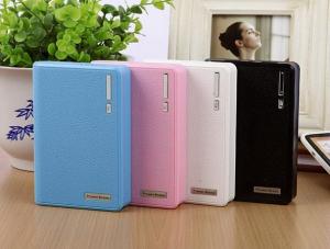 China 2014 most creative design purse shape power bank 12000mah with LED torch at lowest price on sale