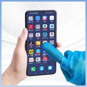 Cheap Stretchable Blue Disposable TPE Gloves Latex Free Hypoallergenic wholesale