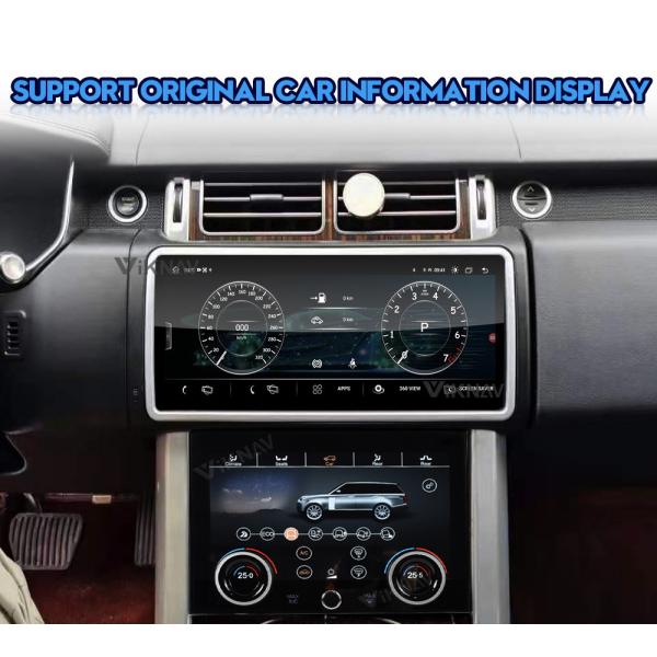 Double Din Range Rover Android Head Unit Car Radio Player AC Panel