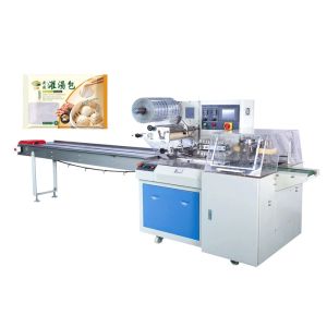 China Reciprocating Horizontal Frozen Food Packaging Machine Clear Failure Diaplay on sale