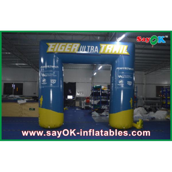 Inflatable Gantry Double Stitching Inflatable Entrance Arch With Logo Printing Hangout 6x3m