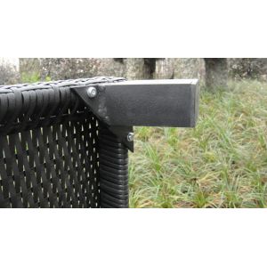 Modern Swimming Pool Waterproof Rattan Sun Lounger With Cushion