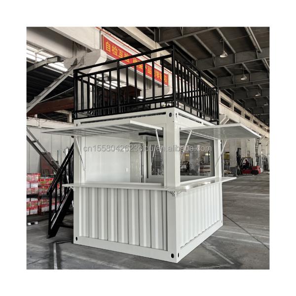 Australian Standards Mobile Store Customized 10 Foot 20 Foot Mobile Container Pop-Up Coffee Bar with Aluminum Alloy Windows
