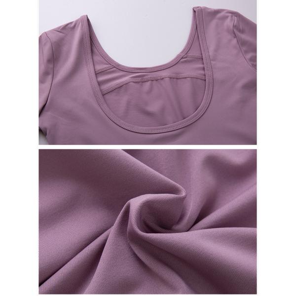 BSCI Tight Fit Womens Yoga Tank Top Sexy Back Hollow Out Long Sleeve Crop Top