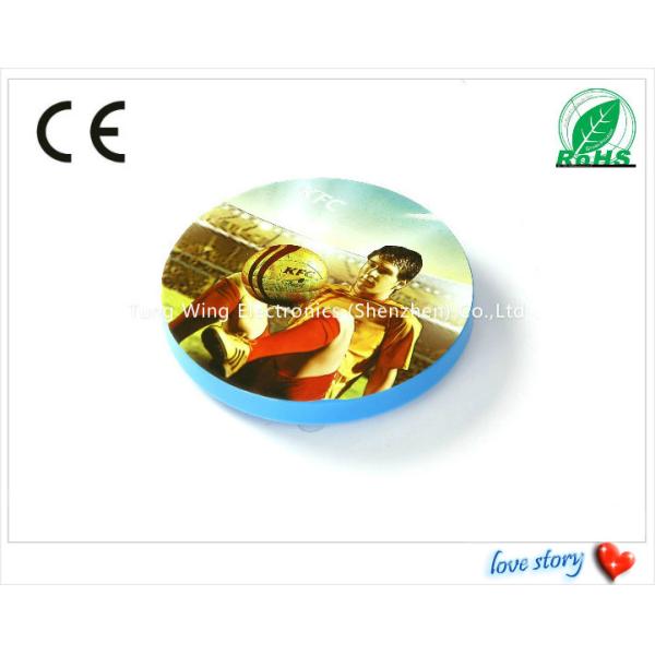 Melody Flashing Cup Led Coaster Custom Sound Module 95mm Diameter