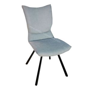 China Fabric Shell Upholstered Restaurant Dining Chairs Polyester Material Wear Proof on sale