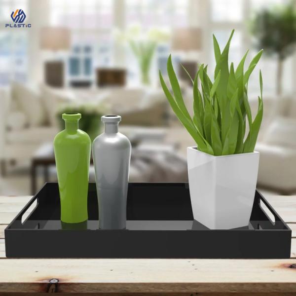 Customized Clear Acrylic Organizer Tray , Virgin PMMA Stacking Acrylic Trays