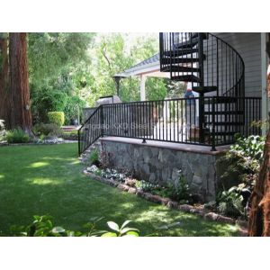 ISO Certificate Handrail Stairway Metal Stair Iron Hand Rail