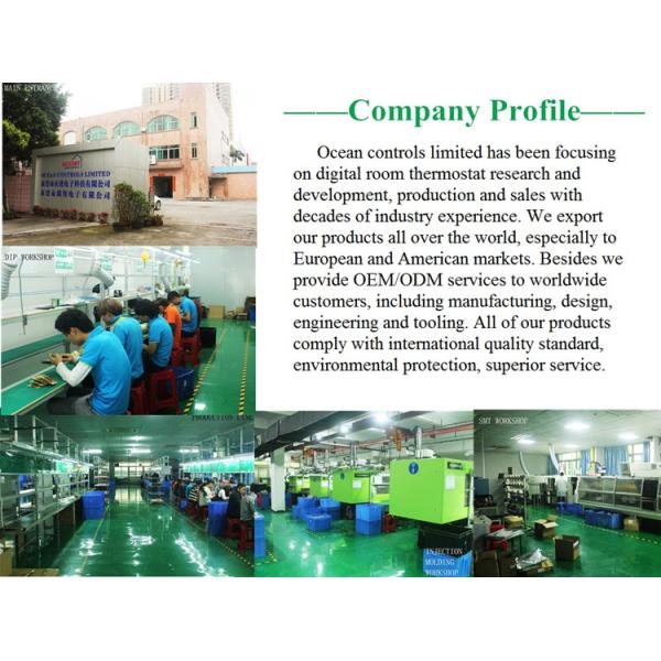 Riseem 24V Heat Pump 2H / 1C HVAC ABS Multi Stage Thermostat For Office / Bar