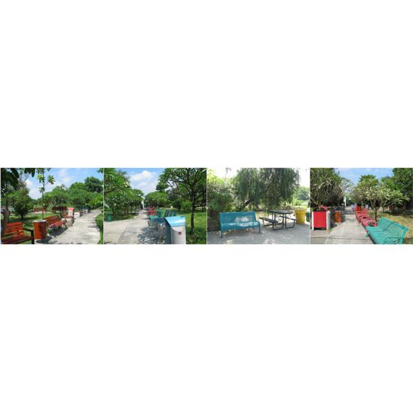 Matte Grey Embedded Outdoor Bollard Powder Coated Metal Material For Road Traffic