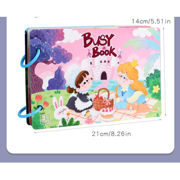 Montessori Baby Enlightenment Educational Busy Book Sticker Book Toy Cross-border Children's Quiet Small Sticky Book