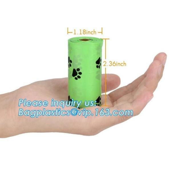 Nappy Baby Disposable Diaper Sacks, Degradable scented disposable baby diaper sack, green tie handle baby diaper sack