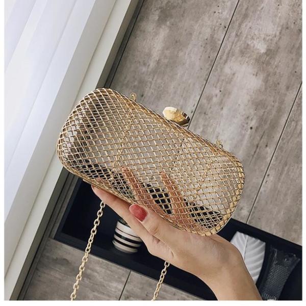 20x11cm Masquerade Gift Web Rectangle Purse Frame