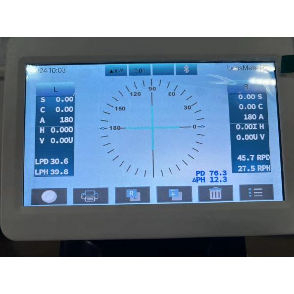 Auto Lensmeter Focimeter White Black Color for option SPH -40.00 to +25.00 With UV Blue cut Lens Measurement