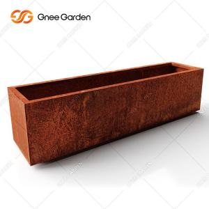 Cheap TUV Certified Easy Watering Outdoor Metal Planter Large Sized wholesale