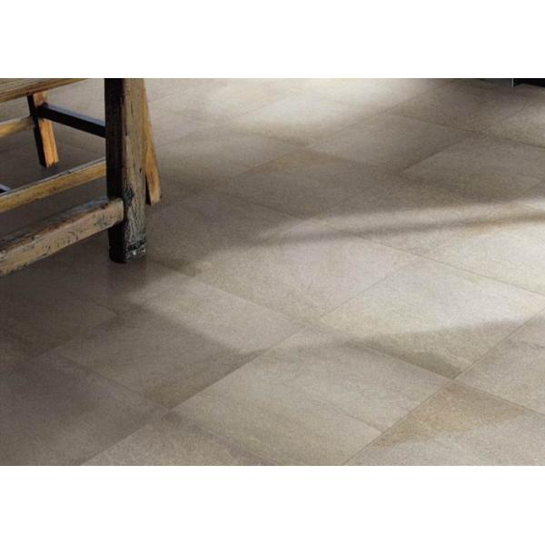 Natural Stone Effect Porcelain Floor Tiles 10Mm Light Grey High Hardness